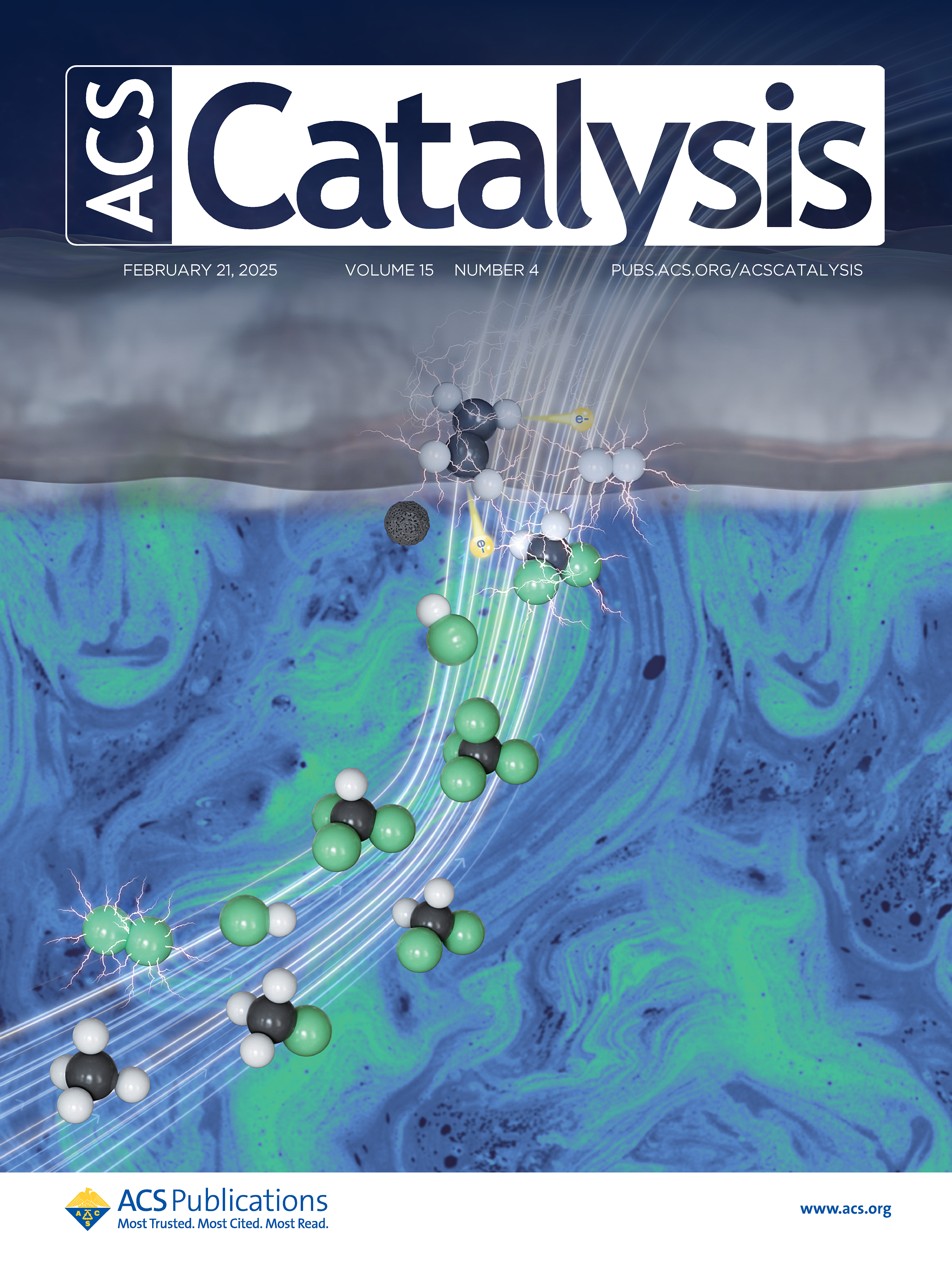 封面亮點(diǎn)：上科大物質(zhì)學(xué)院管曉飛課題組報(bào)道熔融氯化鈉電解促進(jìn)甲烷分解